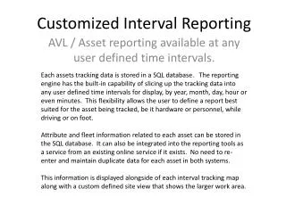 Customized Interval Reporting
