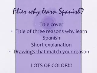 flier why learn spanish
