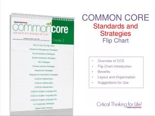 COMMON CORE Standards and Strategies Flip Chart