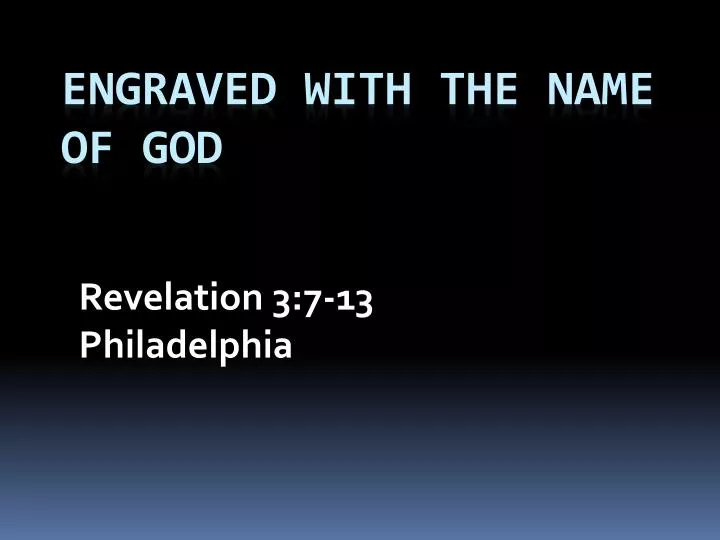 revelation 3 7 13 philadelphia