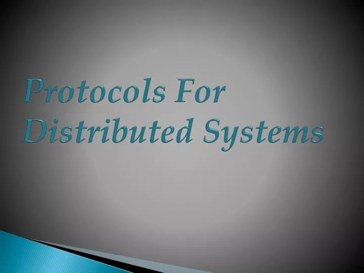 protocols for distributed systems