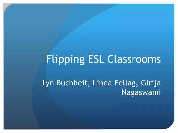 flipping esl classrooms
