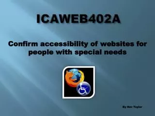 ICAWEB402A
