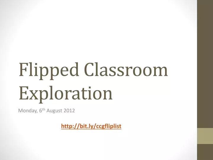 flipped classroom exploration