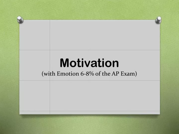 motivation with emotion 6 8 of the ap exam