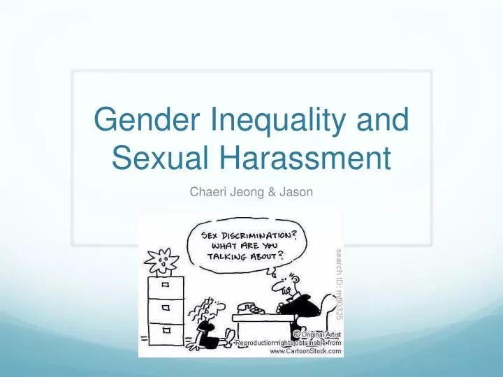 gender inequality and sexual harassment