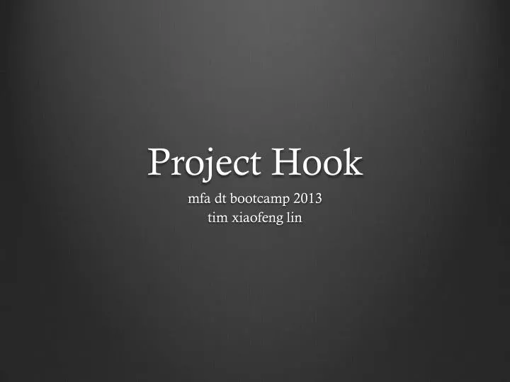 project hook