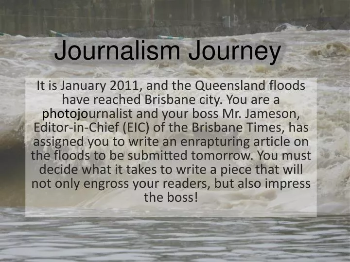 journalism journey