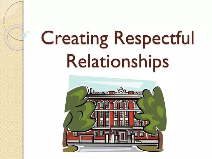 creating respectful relationships
