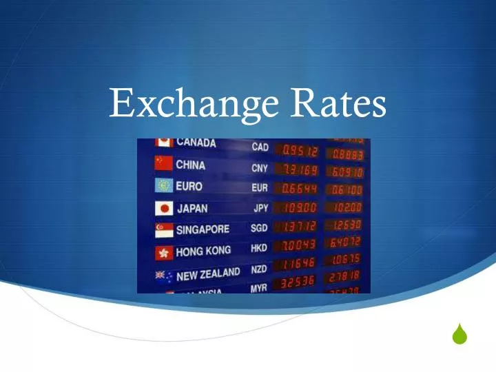 exchange rates