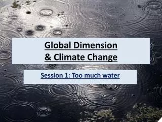 global dimension climate change