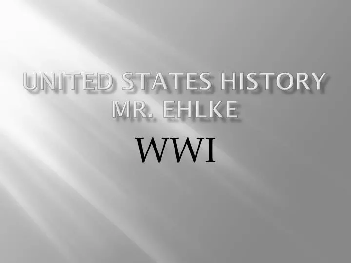 united states history mr ehlke