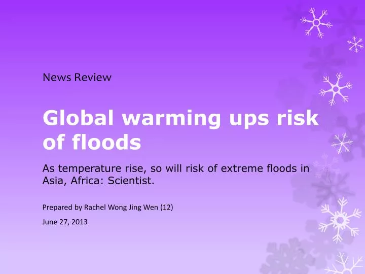 global warming ups risk of floods