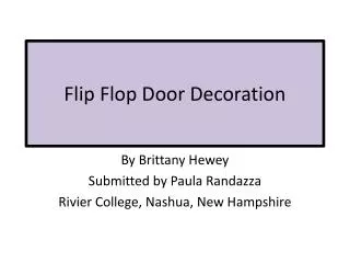 Flip Flop Door Decoration