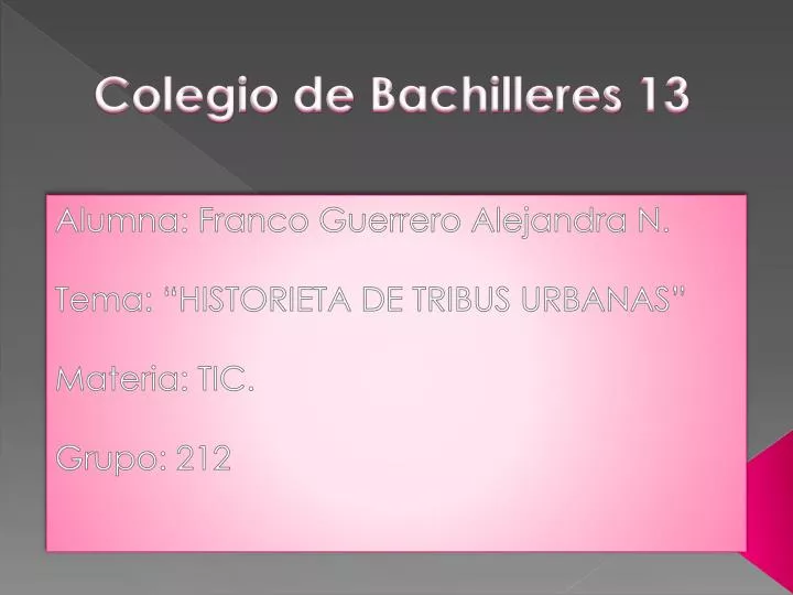 colegio de bachilleres 13