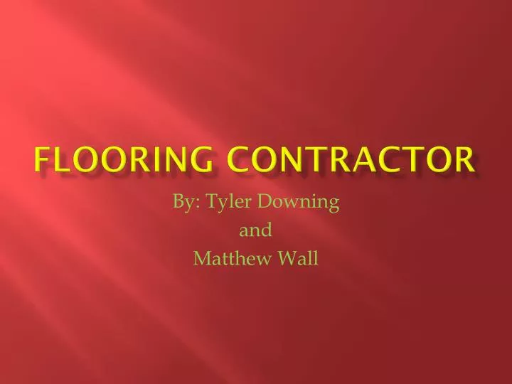 flooring contractor