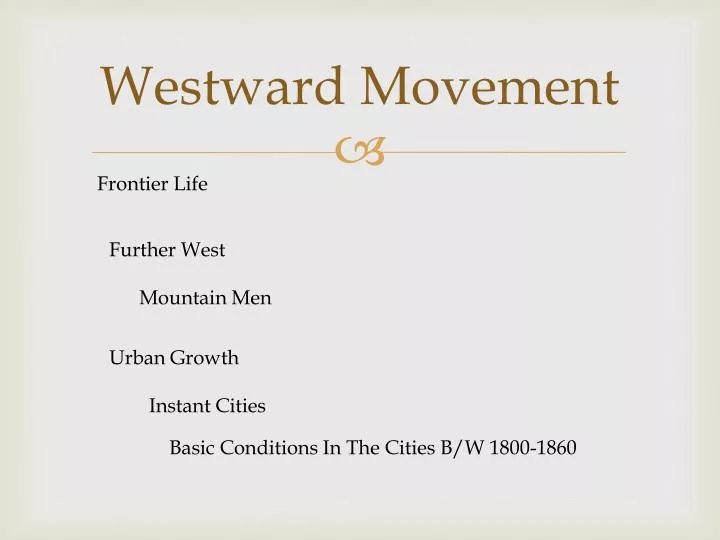 westward movement