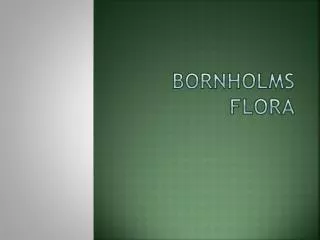 bornholms flora