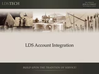 LDS Account Integration