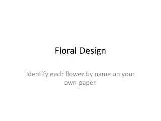 floral design