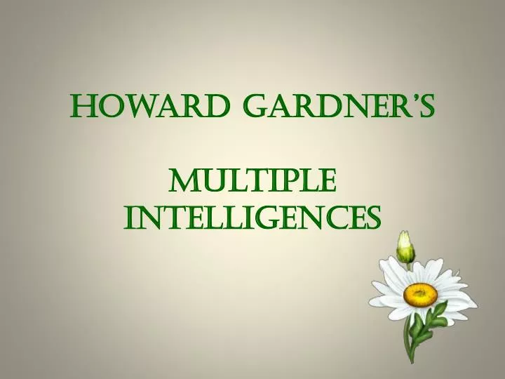 howard gardner s multiple intelligences