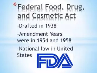 Federal Food, Drug, and Cosmetic Act