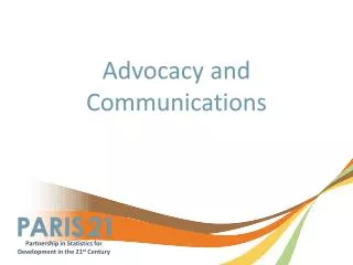 Advocacy and Communications