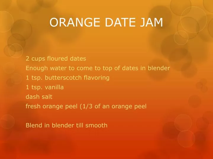 orange date jam