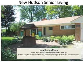 New Hudson Senior Living