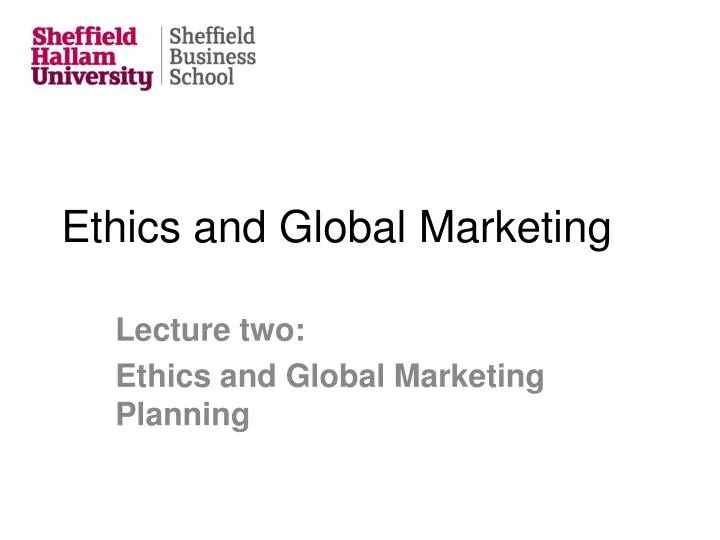 ethics and global marketing