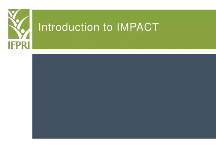introduction to impact