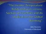 John Horowitz University of Maryland - slide 1
