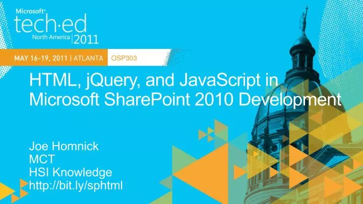 html jquery and javascript in microsoft sharepoint 2010 development