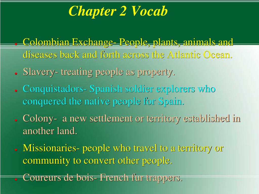 Ppt Exploring The Columbian Exchange Conquest Colonization And