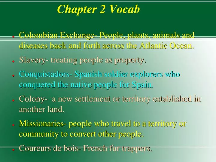 chapter 2 vocab