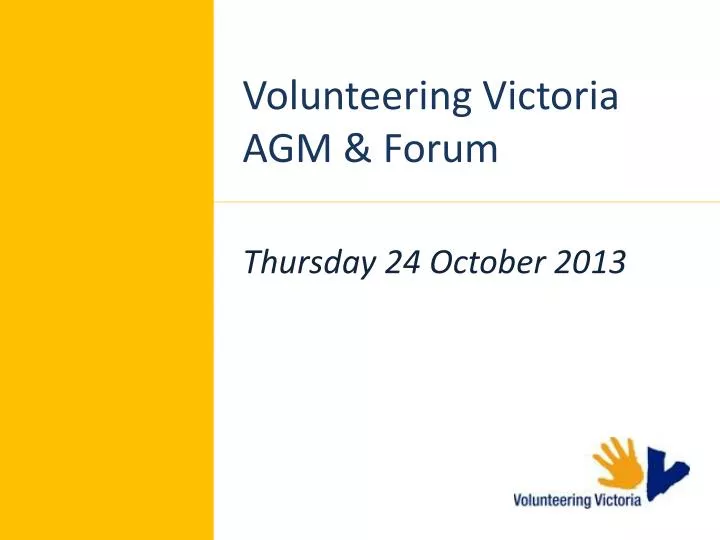 volunteering victoria agm forum
