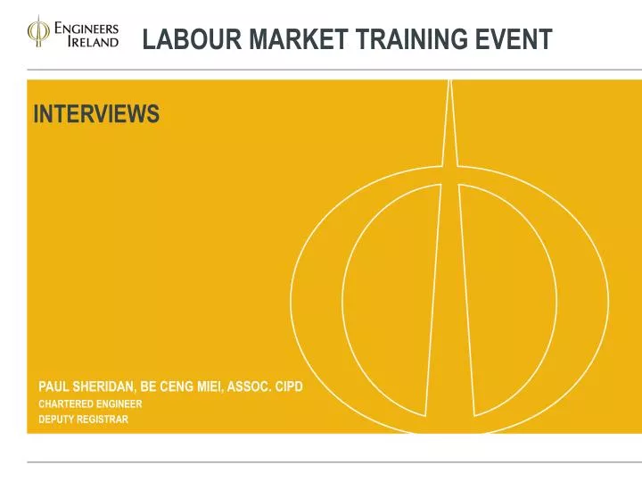 labour market training event