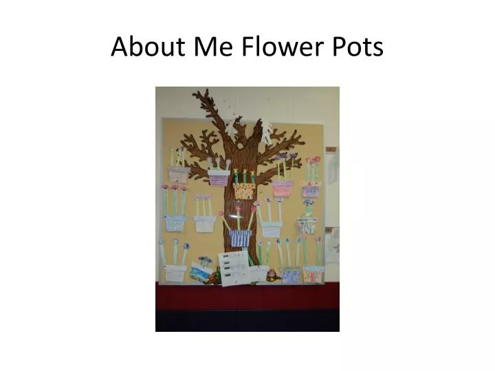 about me flower pots