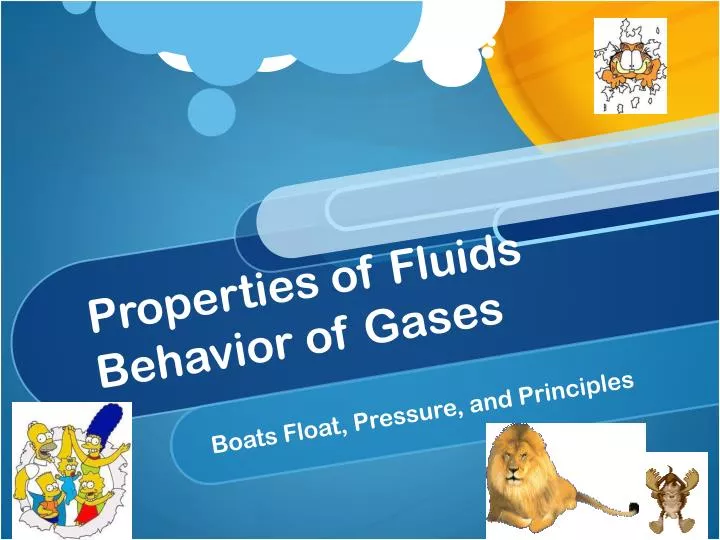 properties of fluids behavior of gases