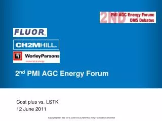 2 nd PMI AGC Energy Forum