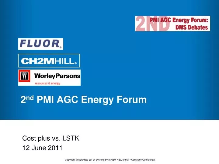 2 nd pmi agc energy forum