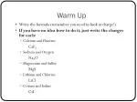 Warm Up - slide 1