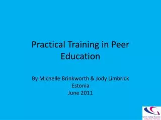 practical training in peer education