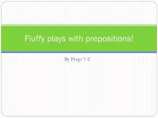 Fluffy plays with prepositions!
