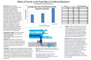 Independent Variable- The T oxin Fluoride