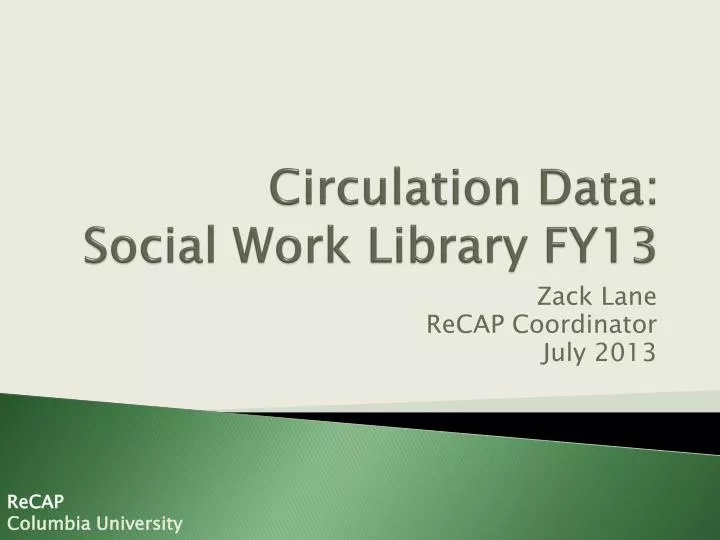 circulation data social work library fy13