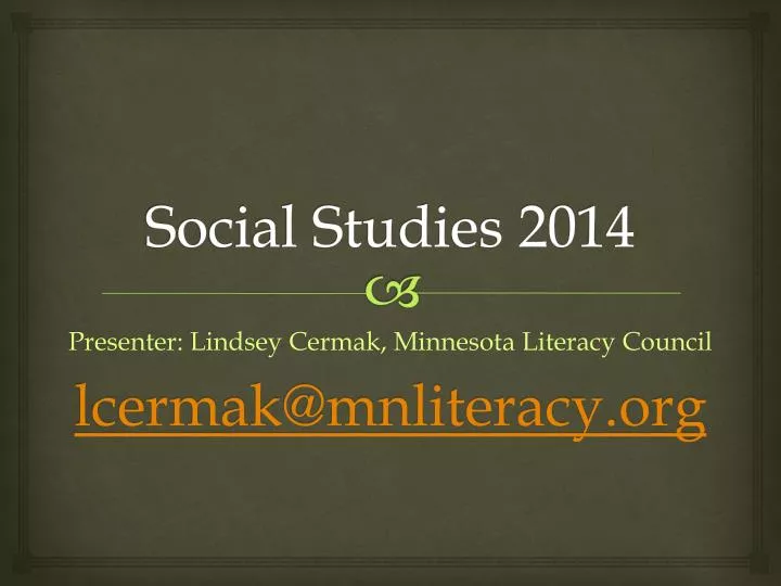 social studies 2014