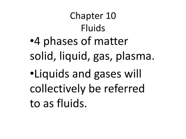 chapter 10 fluids