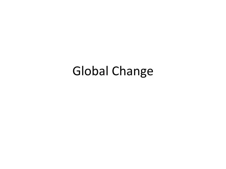 global change