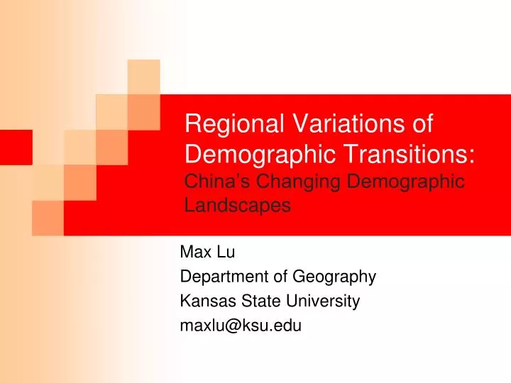 regional variations of demographic transitions china s changing demographic landscapes